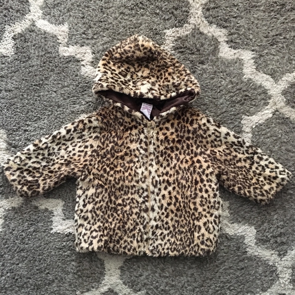 Gymboree Faux Leopard Fur Coat